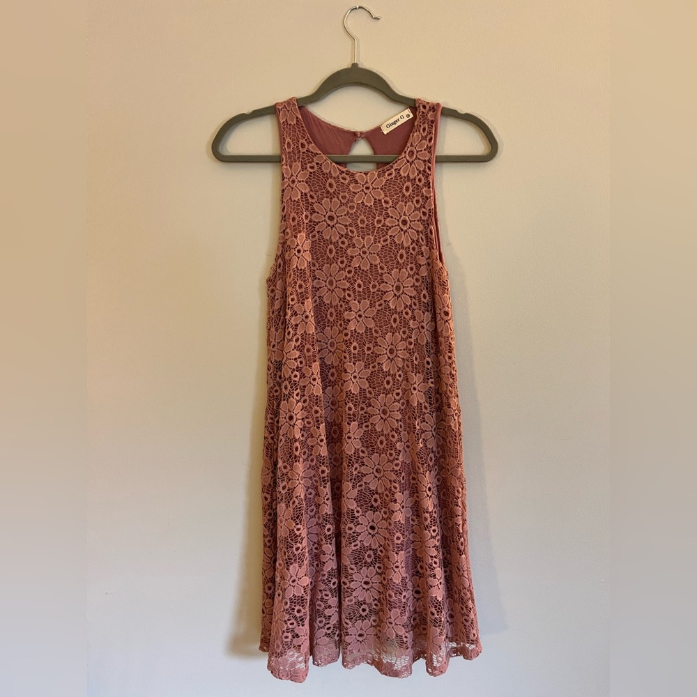 Ginger G Pink Midi Dress Elegant and Stylish